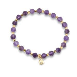 Gorjana Power Stone Stretch Bracelet - Amethyst